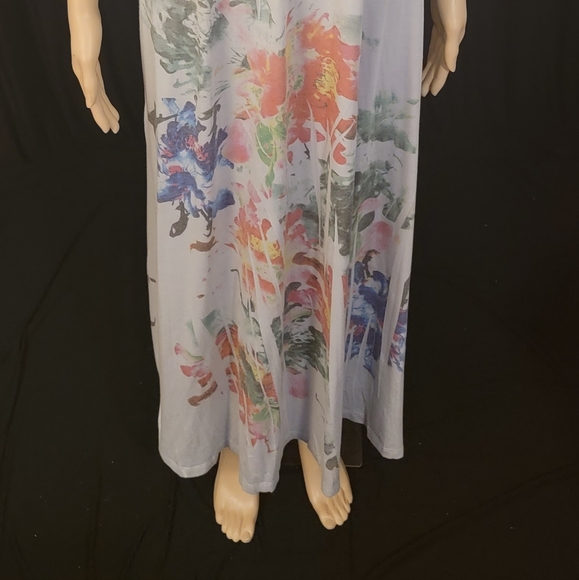 Grey cross front dress - Picture 2 of 4